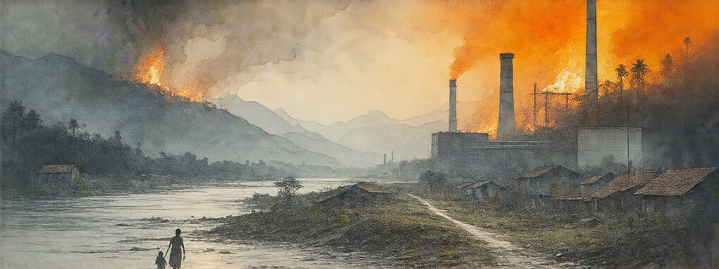 Rivers Recede and Fires Advance